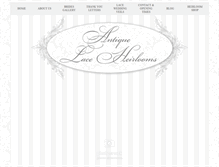 Tablet Screenshot of antiquelaceheirlooms.com